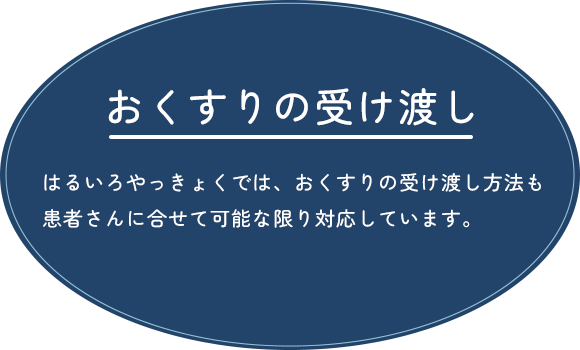 おくすりの受け渡し